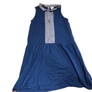 Burberry Childrenキッズワンピース ノースリーブ ネイビー