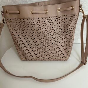 【H&M】夏ショルダーバッグ ピンクベージュ