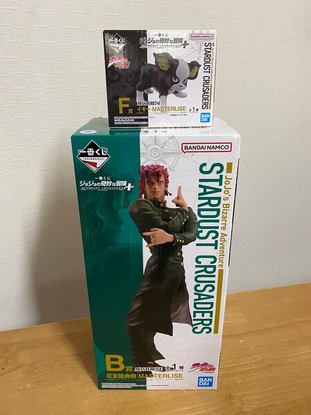 ジョジョの奇妙な冒険 一番くじ B賞 花京院典明 MASTERLISE F賞 イギー フィギュア