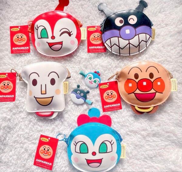 【おまけ付】それいけ!アンパンマン コインパース 5点 セット