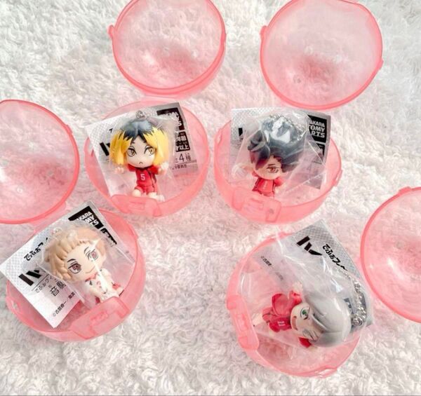 でふぉフィグ!ハイキュー!! 音駒高校 キーホルダー 全4種 コンプリートセット