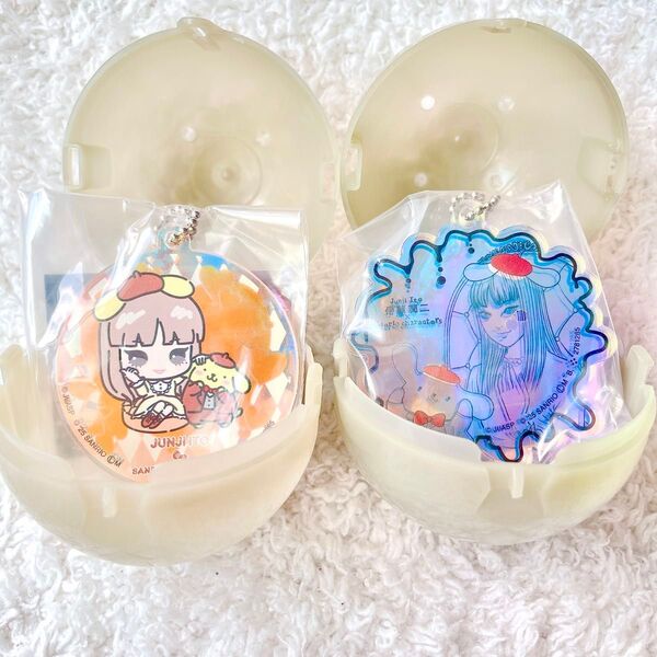 伊藤潤二×サンリオキャラクターズ アクリルチャーム 富江×ポムポムプリン セット