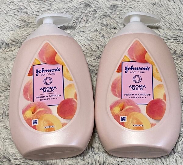 【2本】 ジョンソンボディケア ラスティングアロマミルク 500ml ピーチとアプリコットの香り 大容量 ボディクリーム