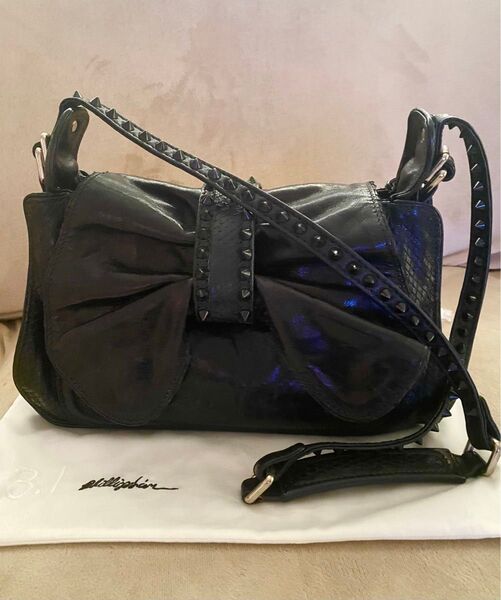 3.1 Phillip Lim フィリップリム レザースタッズショルダーバッグedie bow