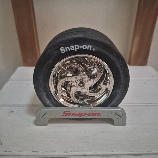 Snap-on タイヤ型ホイールコースター 希少レア バイク ガレージディスプレイ デッドストック スナップオン