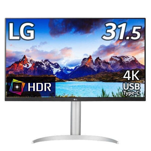 LG PCモニター ホワイト 31.5型 4K 32UP550N-W ワイド ディスプレイ