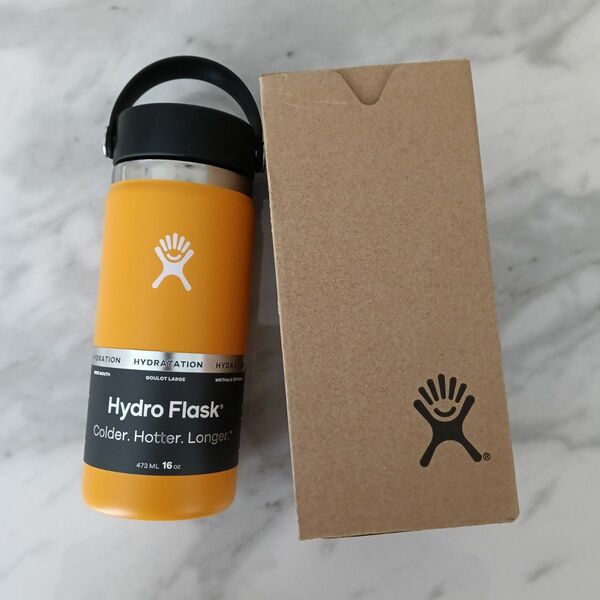 新品 Hydro Flask ハイドロフラスク オレンジ水筒