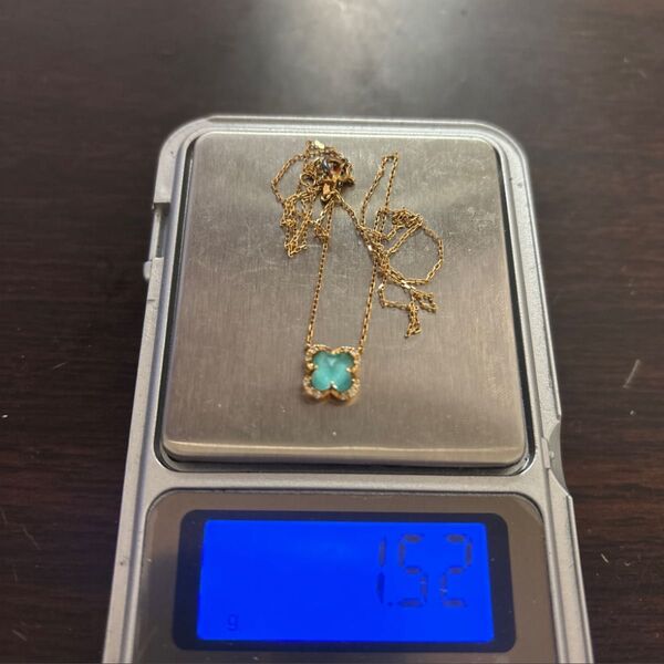 早い者勝ち!ヴァンドーム青山 ターコイズネックレス K18 750