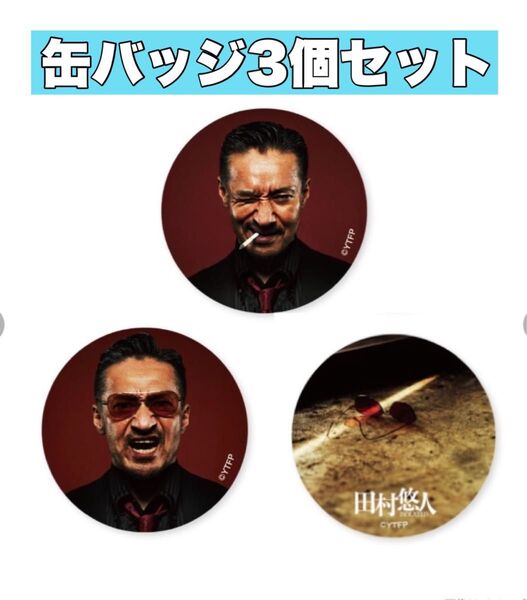 【3個セット】映画 田村 悠人 グッズ 缶バッジ 缶バッチ 氷室 蓮司 日本統一