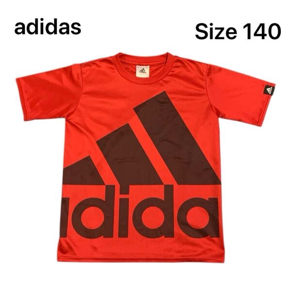 adidas 半袖Tシャツ 赤 140 子供服