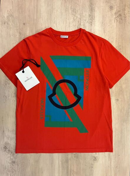 【未使用級】MONCLER プリントロゴTシャツ