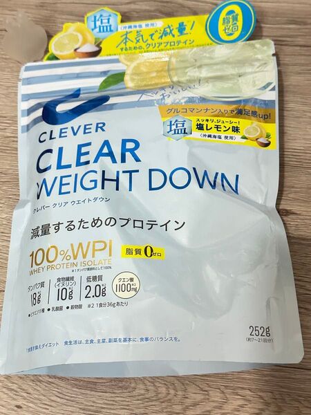 クレバー クリア ホエイ プロテイン マッスル 塩レモン味 400g
