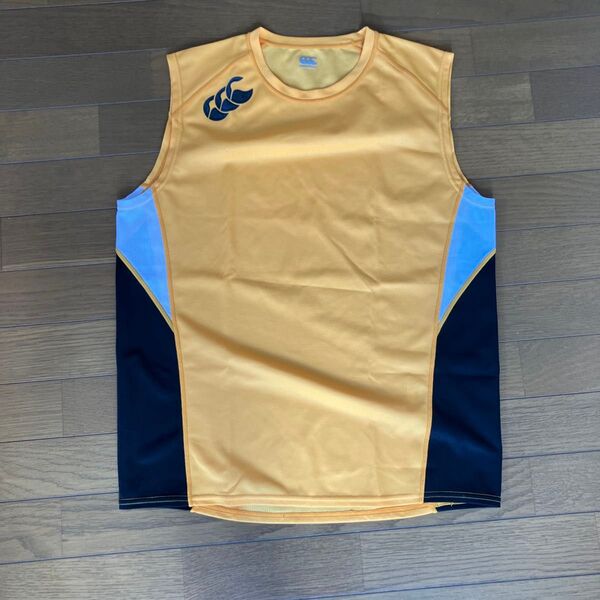 Canterbury ノースリーブシャツ ワラビーズゴールド Lサイズ シングレッド