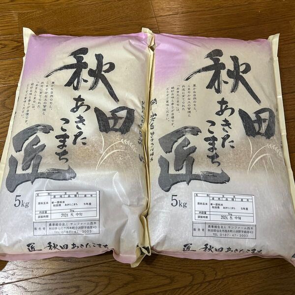 秋田県 あきたこまち 玄米 古米 5kg×2 (10kg)