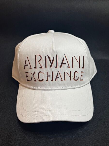 アルマーニエクスチェンジ キャップ 帽子 ベースボールキャップ 新品未使用 ARMANI EXCHANGE ホワイト 白