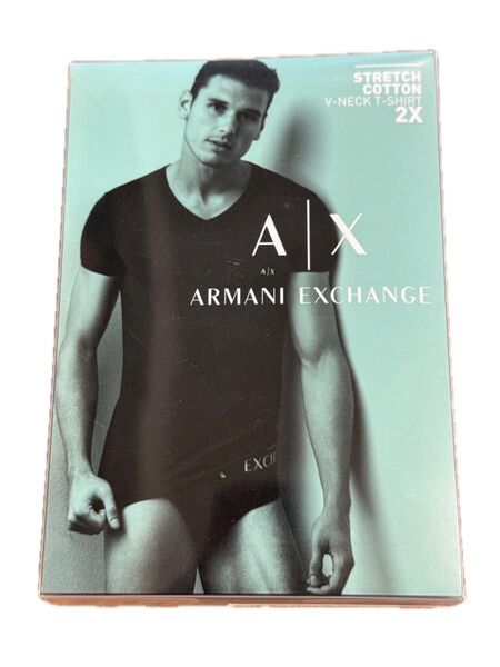 ARMANI EXCHANGE アルマーニエクスチェンジ Vネック アンダーTシャツ 2枚セット Lサイズ