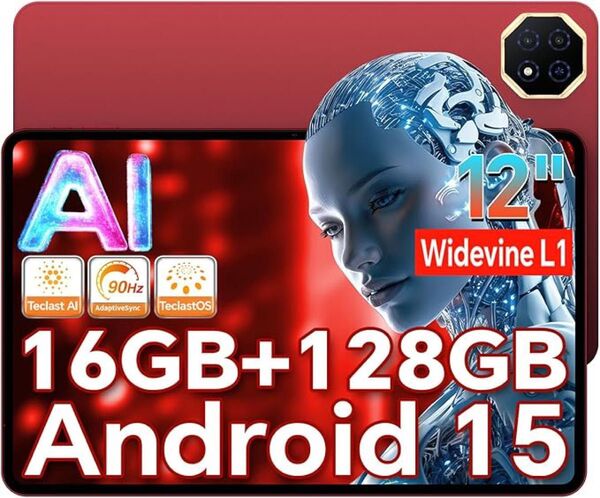 【新品】Android 15 12インチ TECLAST T60AI タブレット