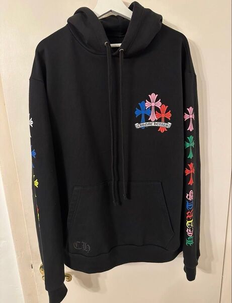 CHROME HEARTS NEW マルチカラー プルオーバーパーカー L