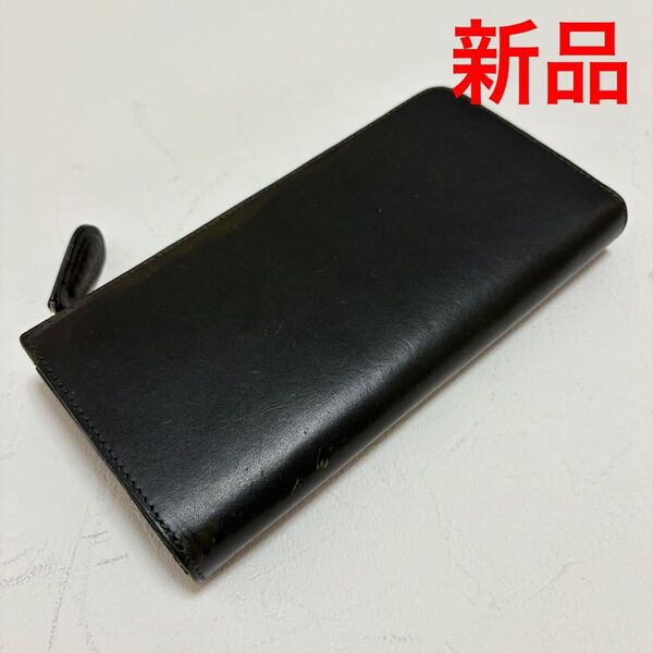 新品 ノマドイ L字ファスナー長財布 ダークグリーン 牛革 ファスナー レザー 本革 ロングウォレット NOMADOI 長財布
