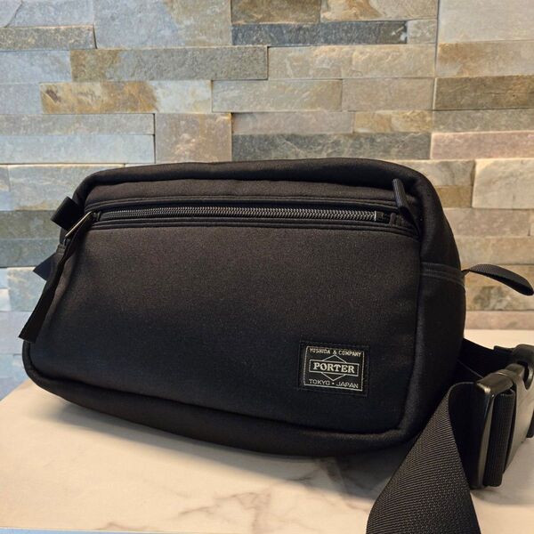 PORTER ポーター ウエストポーチ ウエストバッグ ボディバッグ 黒 美品 吉田カバン