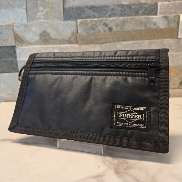 PORTER ポーター CAPSULE カプセル 二つ折り 財布 黒 未使用 ウォレット ブラック
