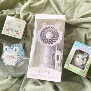 ちいかわ★モモンガ ハンディファン クリップ フィギュア他 ハンディファン ハンディ扇風機 扇風機 ハンディーファン