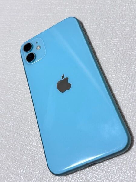 【美品】iPhone11 128GB SIMフリー 水色