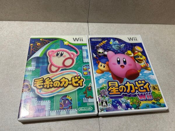 Wiiソフト 毛糸のカービィ+星のカービィ Wii 計2本