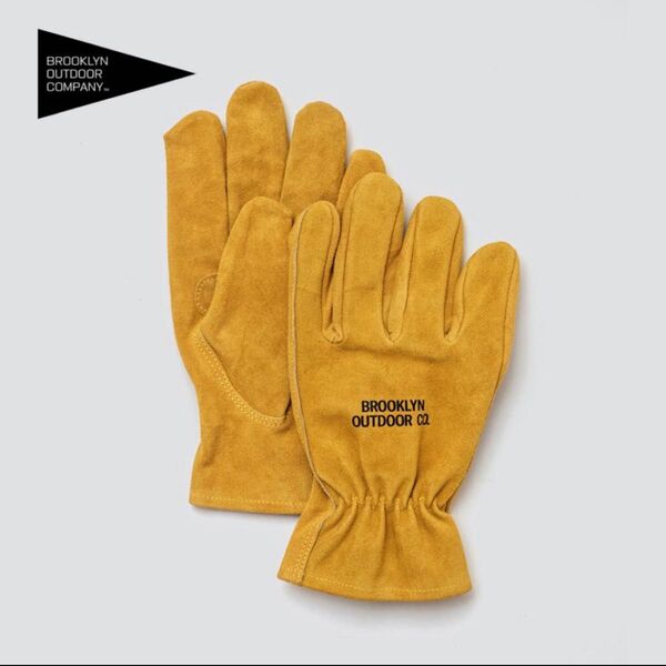 BROOKLYN OUTDOOR COMPANY (ブルックリンアウトドアカンパニー) BOC 牛革スエードキャンプグローブ
