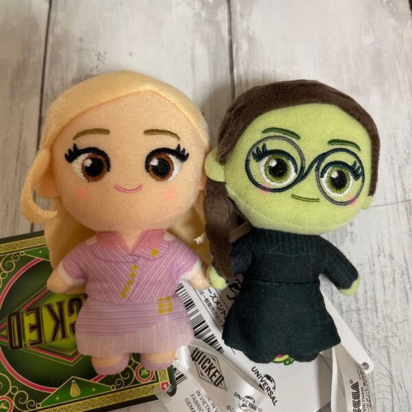 ナムコ限定 wicked ウィキッド ふたりの魔女 マスコット エルファバ グリンダ
