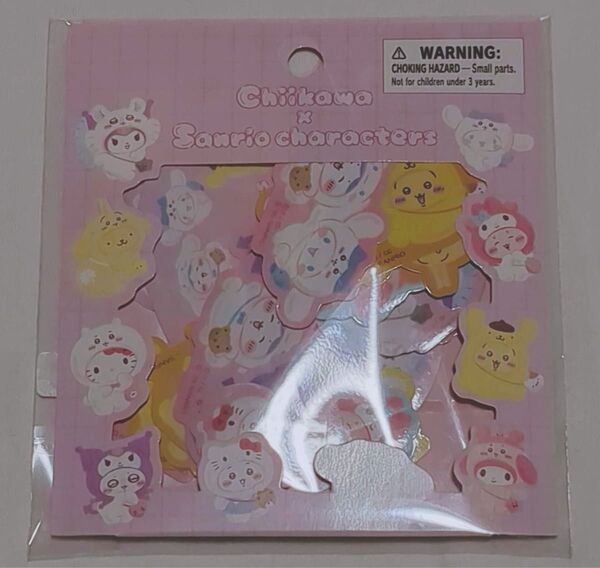 ちいかわ×サンリオキャラクターズ ステッカーセット フレークシール