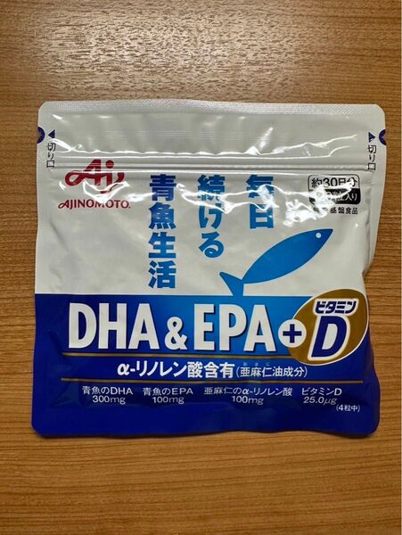 味の素 DHA&EPA+ビタミンD 30日分 120粒 mkt