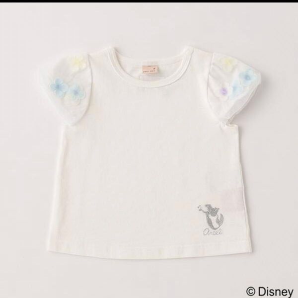 プティマイン(petit main)【DISNEYプリンセス】お花バルーン半袖Tシャツ カットソー アリエル