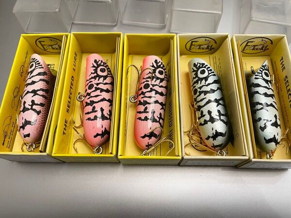 b級 ルアー f-tackle Fタックル オールド ビンテージ ルアー 5個セット ハーフィー ヘドン ラッキー風