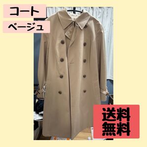トレンチコート フリーサイズ レディース ベージュ コート スプリングコート 春