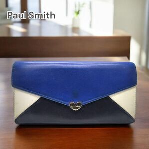 Paul Smith 長財布 ハートロゴ バイカラー4486944400