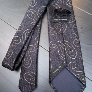 THE SUIT COMPANY ネクタイ ペイズリー柄 ネイビー