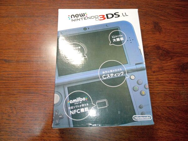 ●状態良好 上画面IPS Newニンテンドー3DS LL メタリックブルー 任天堂 初期化済●