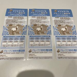 東武動物公園 入園券チケット3枚