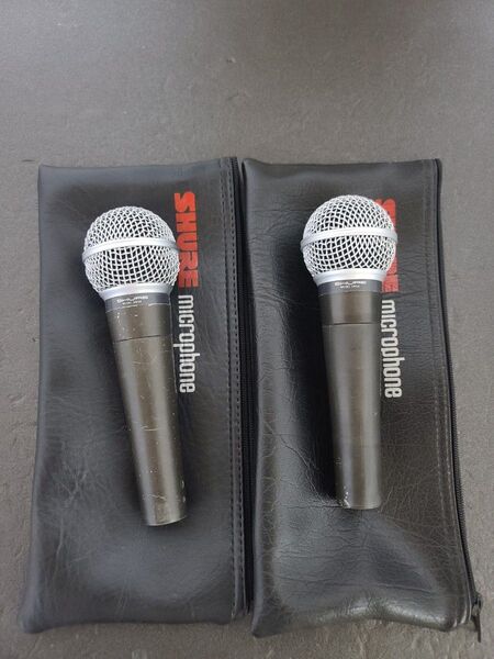 SHURE SM58 USA ビンテージ ダイナミック マイク 2 本セット