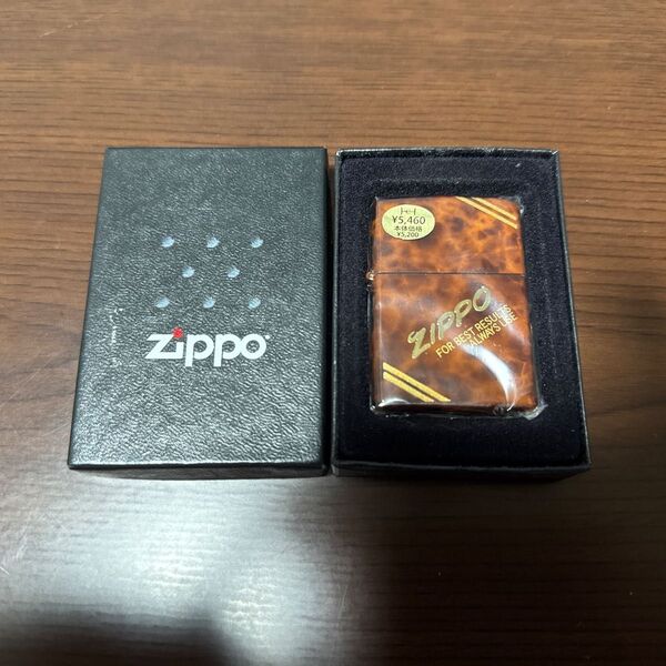 ZIPPO ジッポー FOR BEST PESULTS ALWAYS USE ダイアゴナルライン べっ甲柄 オイルライター