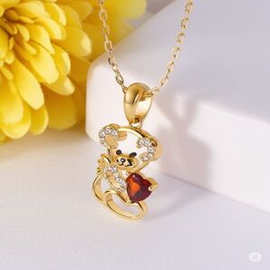 【プレゼントにも最適】ハグベア クマ ネックス ハート キュート かわいい ゴールド 送料無料 匿名発送