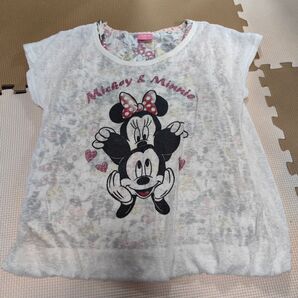 ミッキー&ミニー プリントTシャツ 160