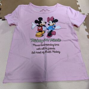 ミッキー&ミニー Tシャツ ピンク 150