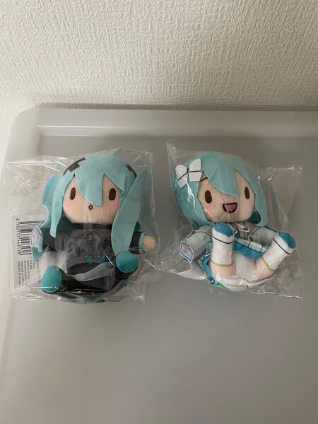 ② プロセカ ふわぷち ミニぬいぐるみ 初音ミク 2種 壊れたセカイと歌えないミク