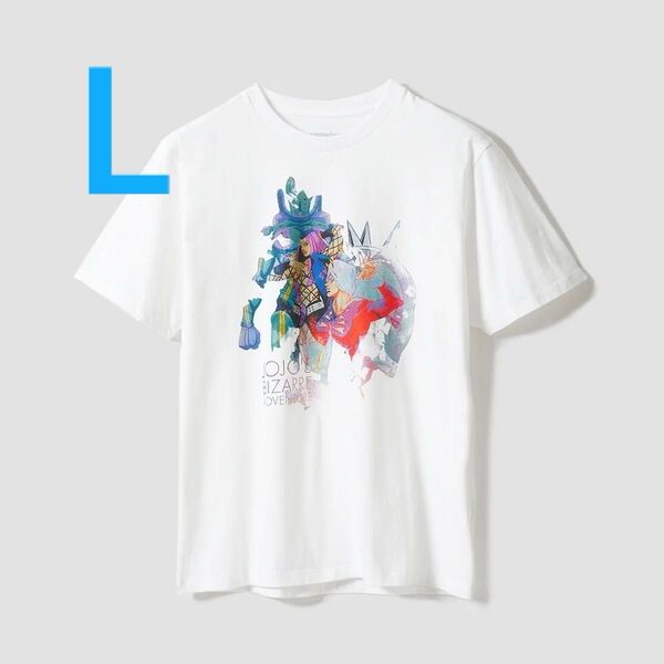 Lサイズ ナルシソ・ウェザー Tシャツ グラニフ ジョジョの奇妙な冒険 ジャンフェス 荒木飛呂彦 JOJO ブラック ホワイト