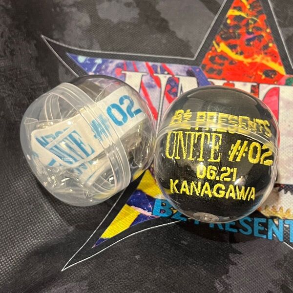 B'z UNITE#02 会場限定ガチャ リストバンド6/21 ネックストラップ セット売り