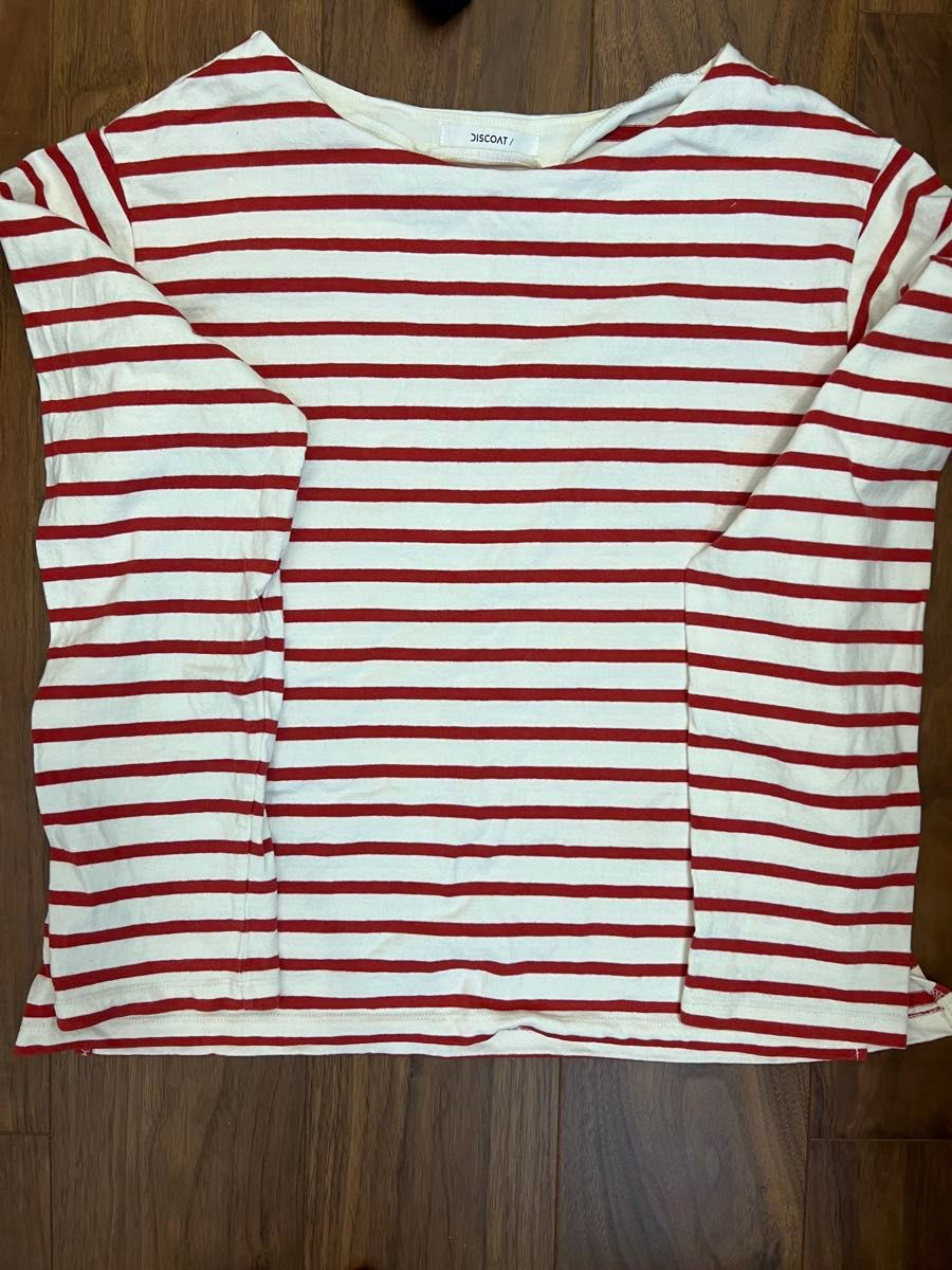Discoat ボーダー長袖Tシャツ