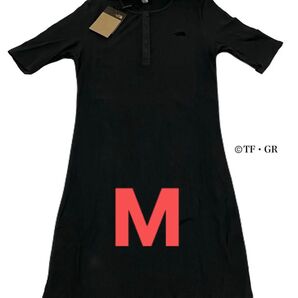 THE NORTH FACEノースフェイス 新品 ひざ丈ワンピース 半袖 m 日本未入荷 韓国限定 Mサイズ 前あき