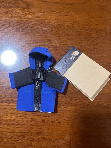 韓国ノースフェイス キーリング ミニマウンテンジャケット(ブルー)新品 キーホルダー